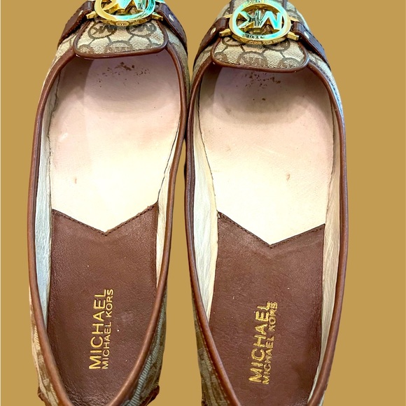 Michael Kors Fulton Moccasin Monogram Jacquard Flats - Picture 7 of 9